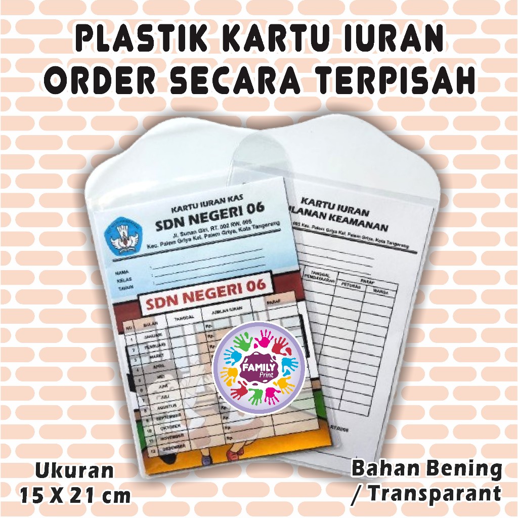 

Plastik Kartu Iuran ecer - plastik spp - plastik kartu bayaran