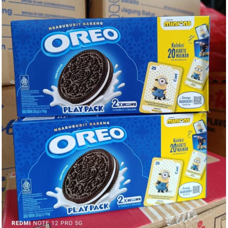 

biskuit oreo playpack minions berhadiah kartu minions