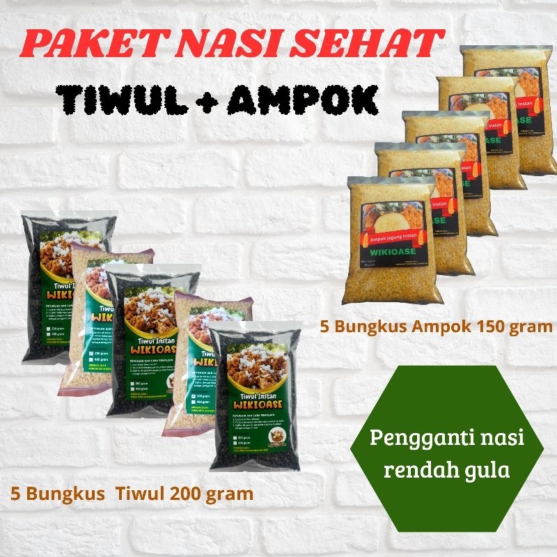 

Paket Ampok Jagung dan Tiwul Instan Pengganti Nasi