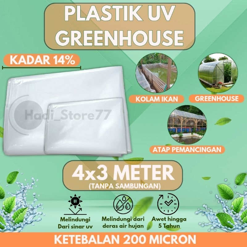 Plastik uv lebar 4 & 3 tebal 200 micron | Plastik UV Greenhouse 200 mikron