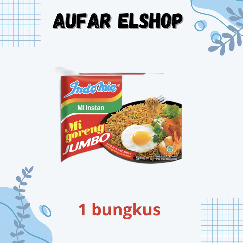 

INDOMIE GORENG UKURAN JUMBO 130 GRAM