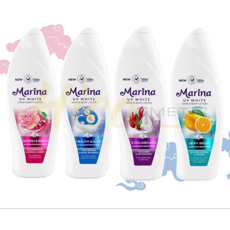 Marina Hand Body Lotion Jumbo 460ml/Hand Body  Lotion Murah/Marina Body Lotion 460ml