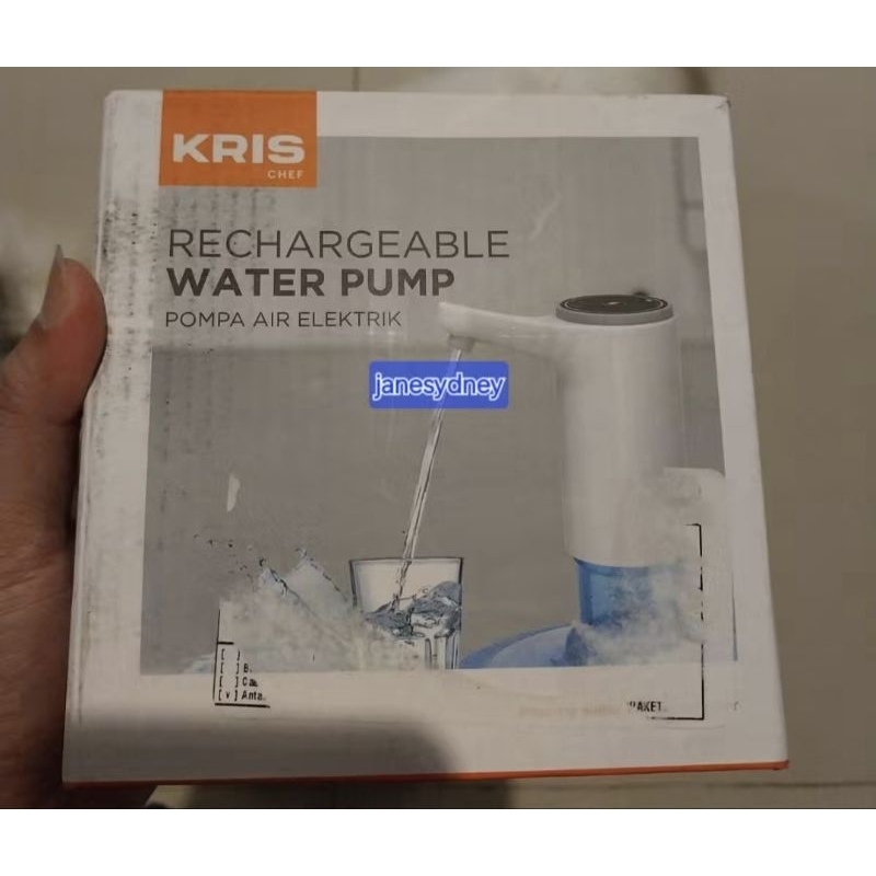 Pompa Air Galon Kris Drinking Water Portable Rechargeable Water Pump