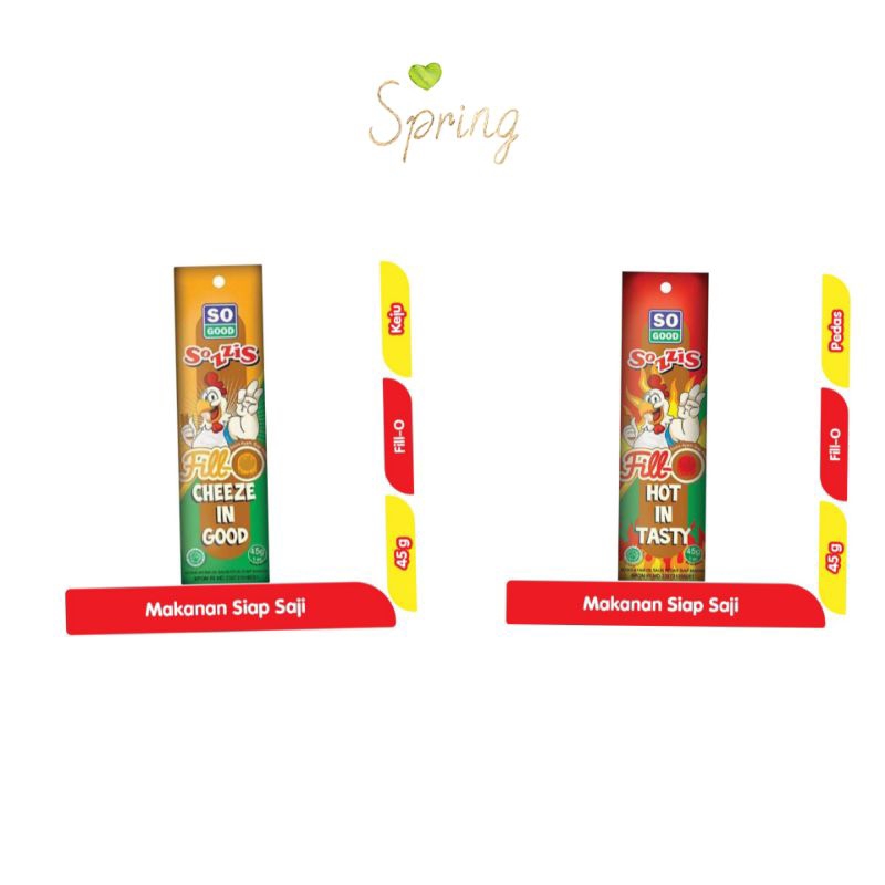 

food Sozzis Fill-o sosis siap makan ayam saus Pedas | Ayam saus Keju 45gr