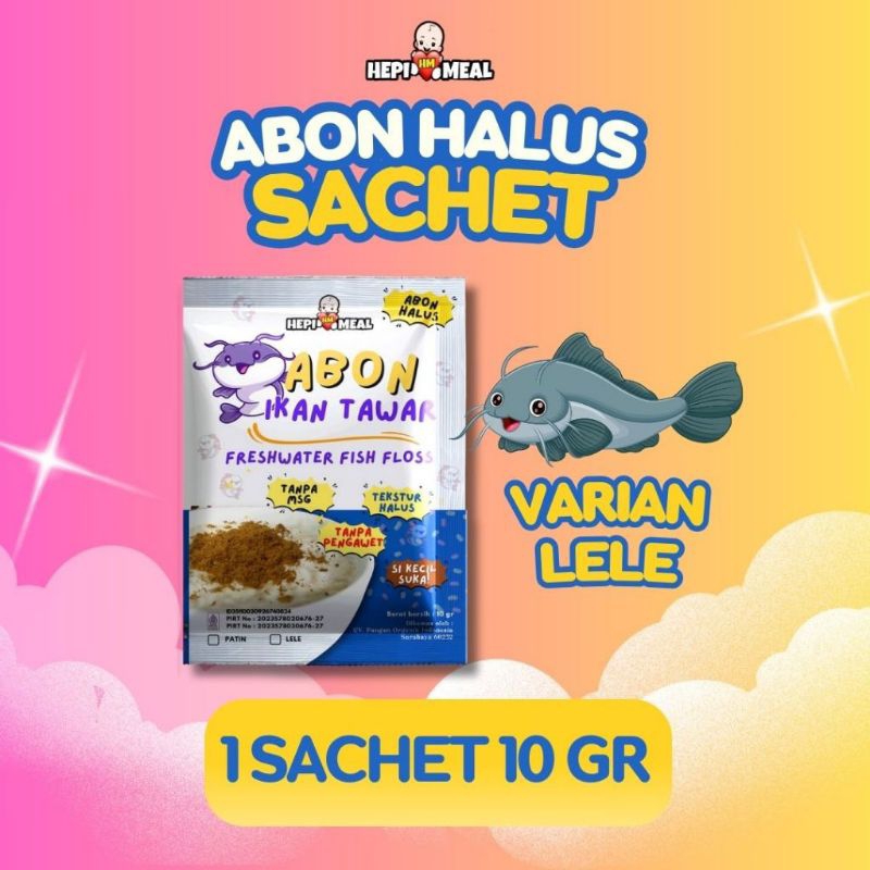 

Abon Halus Ikan Lele Hepimeal 10gr Cocok Untuk MPASI 6+ Bulan