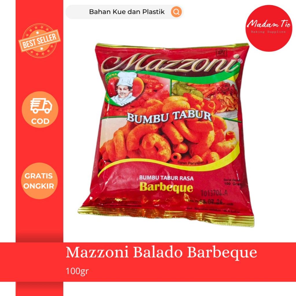 

Mazzoni Bumbu Tabur BBQ 100gram 1pcs