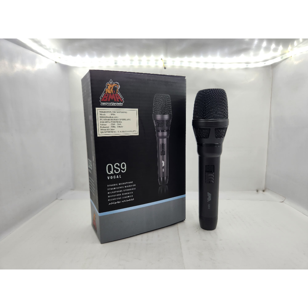 MIC BMA QS9 Microphone Kabel Original / MIC MICROPHONE BMA QS 9 ORIGINAL