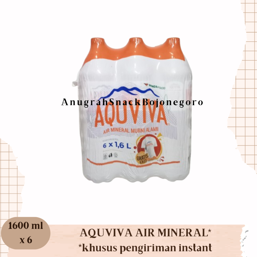 

Aquviva Air Mineral Murni Alami Botol 1600ml x 6