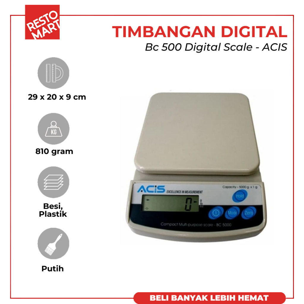 Timbangan Digital / BC 500 Digital Scale Acis ACIS (1331050) (F9)