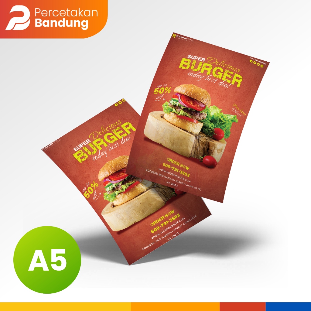 

Brosur Custom | Print MEDIA Flyer Promosi | Cetak Leaflet A5 |