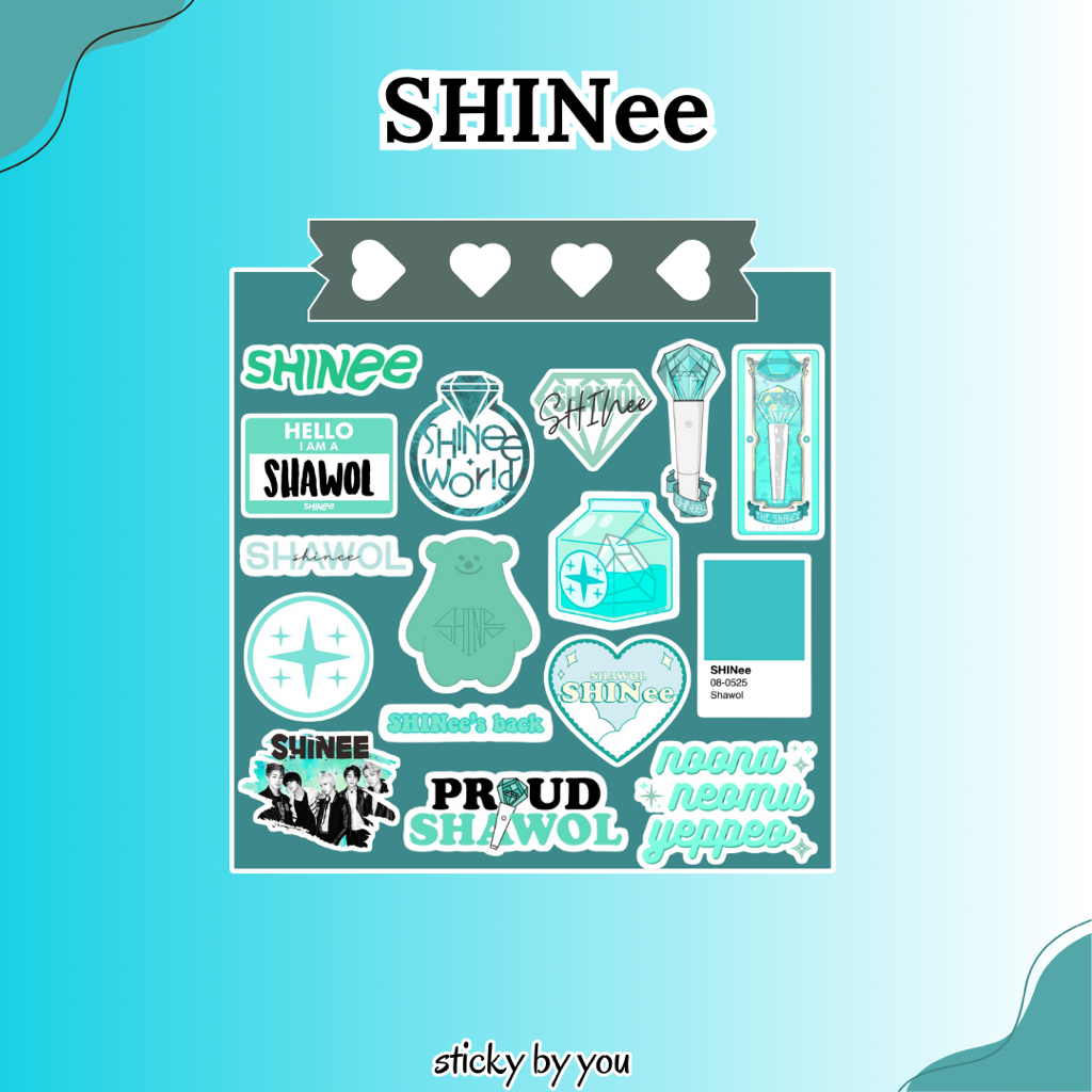 

Sticker SHINee - Sticker K-Pop/Aesthetic/Tumblr - Sticker Laptop/HP/dll - Gift/Merch/Freebies