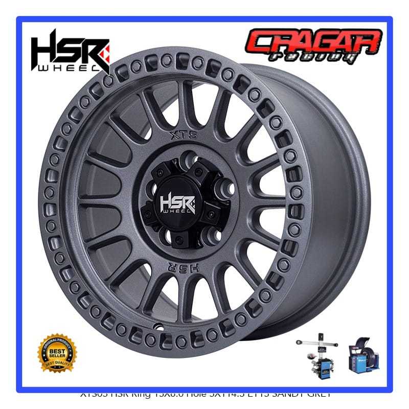 Velg Semi Offroad Ring 15 Lubang 5 Buat Rush Terios Grandmax Xpander dll - Hsr Xts05 R15