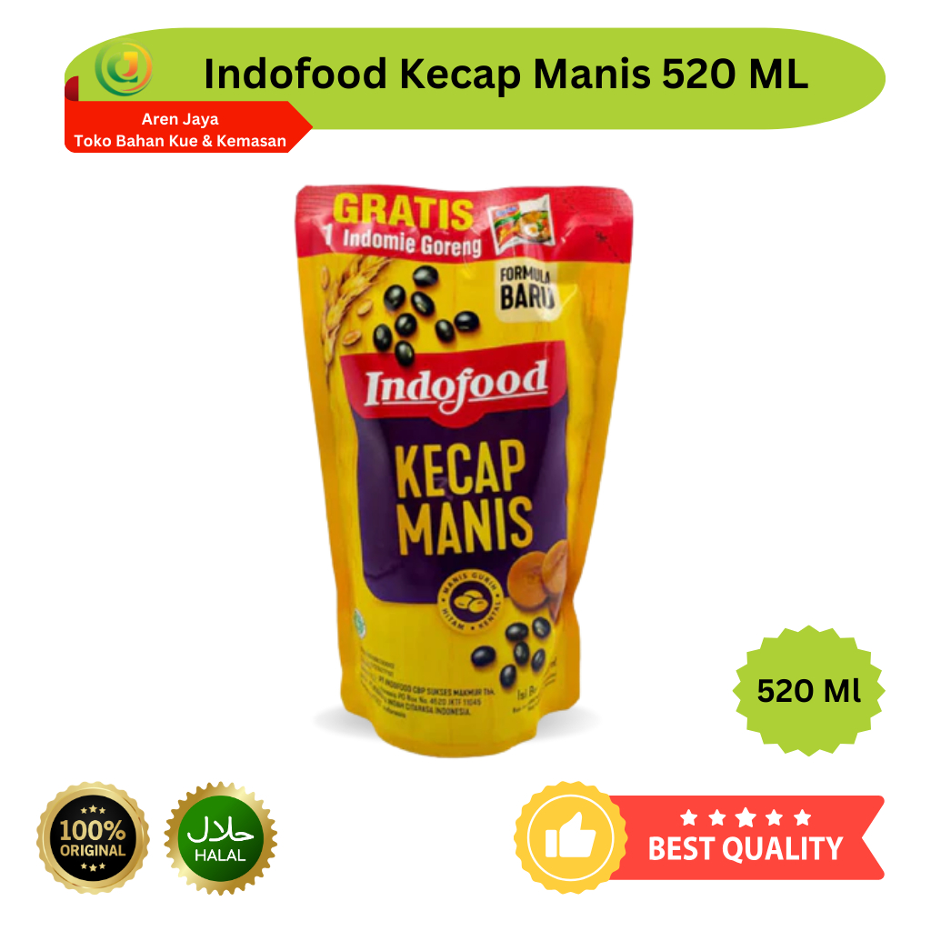 

Indofood Kecap Manis Kemasan Pouch 520 Ml Original