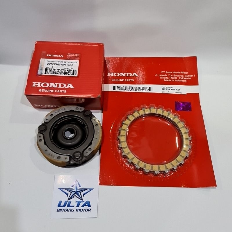 kampas ganda assy plus kampas kopling revo abs blade fi revo fi