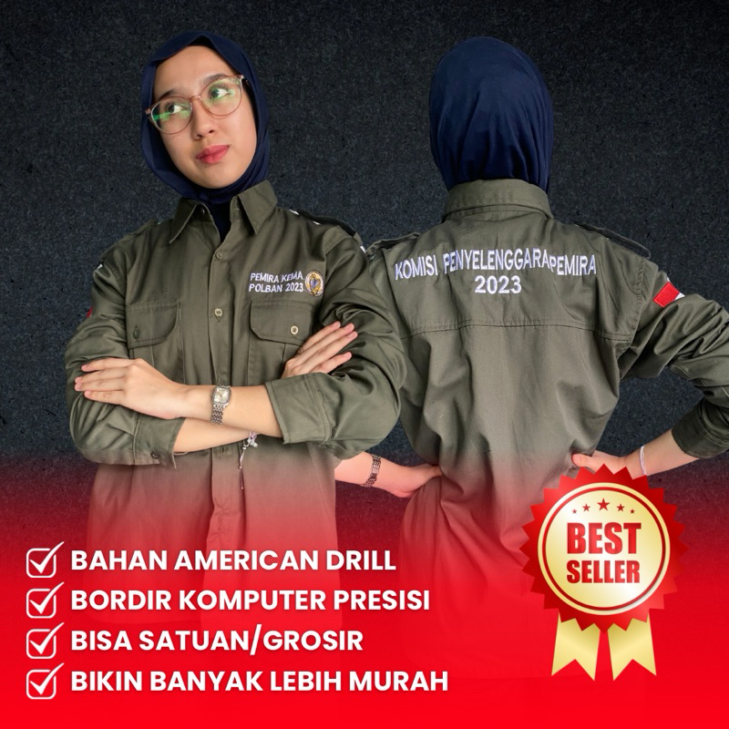 PDH CUSTOM SATUAN / GROSIR - BORDIR PRESISI