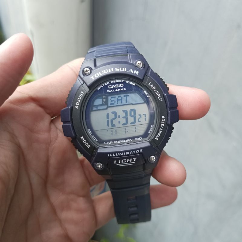 Casio WS 220 Dongker Tough Solar