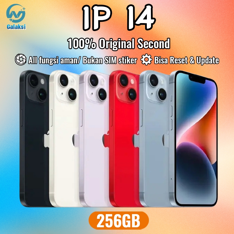 iphone 14 256g Second hand fullset NFC Barang asli100% LCD iCloud aman Mulus Normal Unlocked phone14