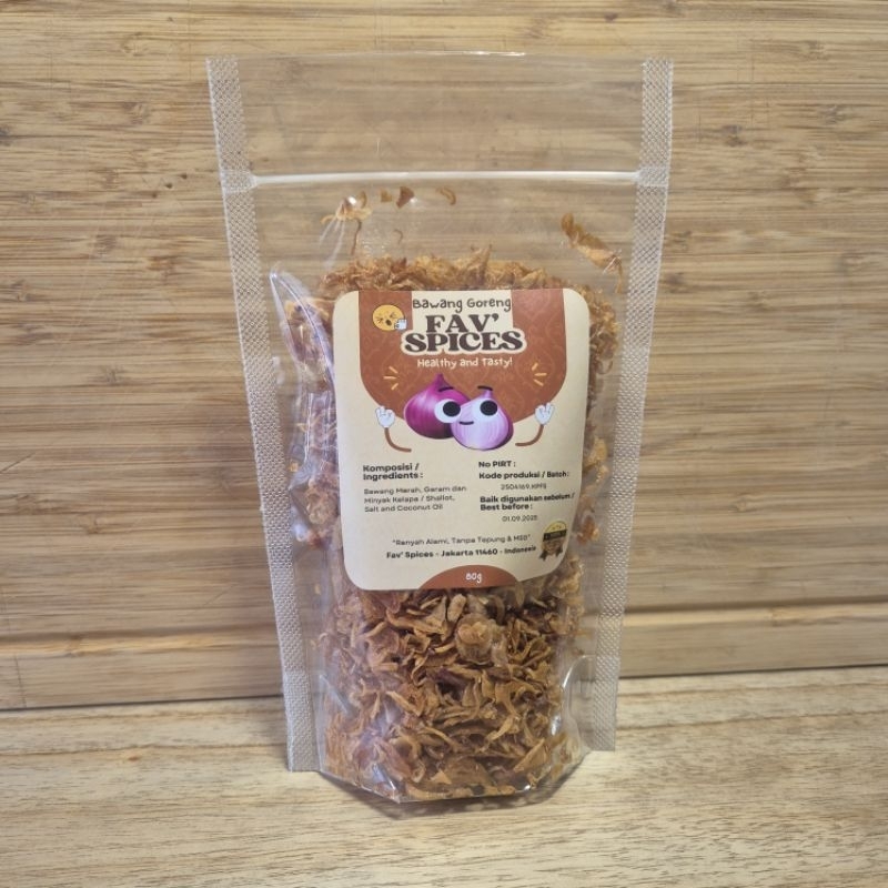 

Bawang Goreng Premium Asli Tanpa Campuran Tepung 80 gram