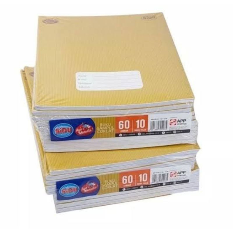 

SINAR DUNIA / SIDU BUKU TULIS KRAFT 60SHEET ISI 10 BUKU