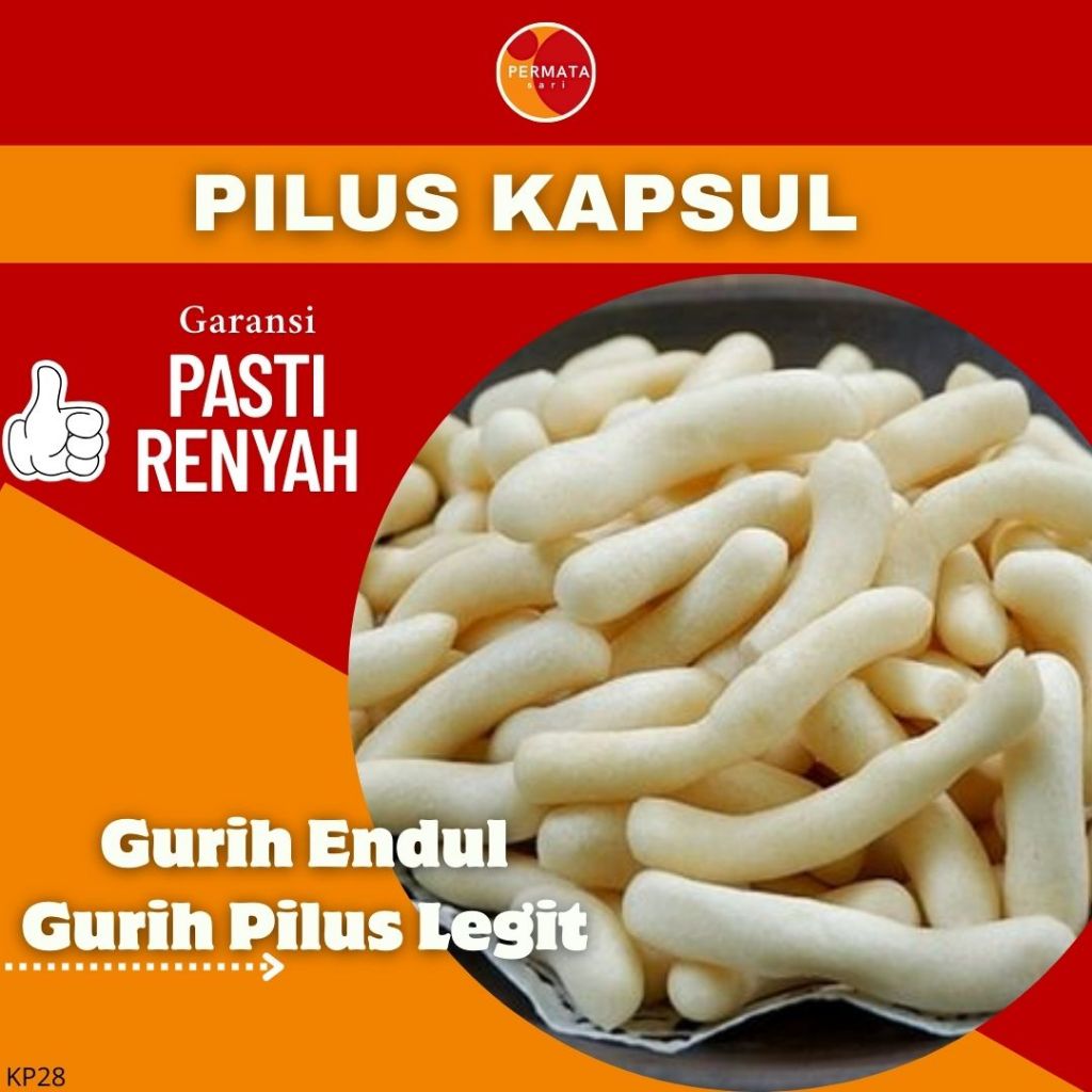 

Snack pilus kapsul/cemilan pilus panjang/keripik pilus panjang gurih
