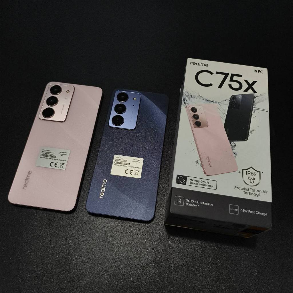 REALME C75X 8/128GB SECOND FULLSET GARANSI