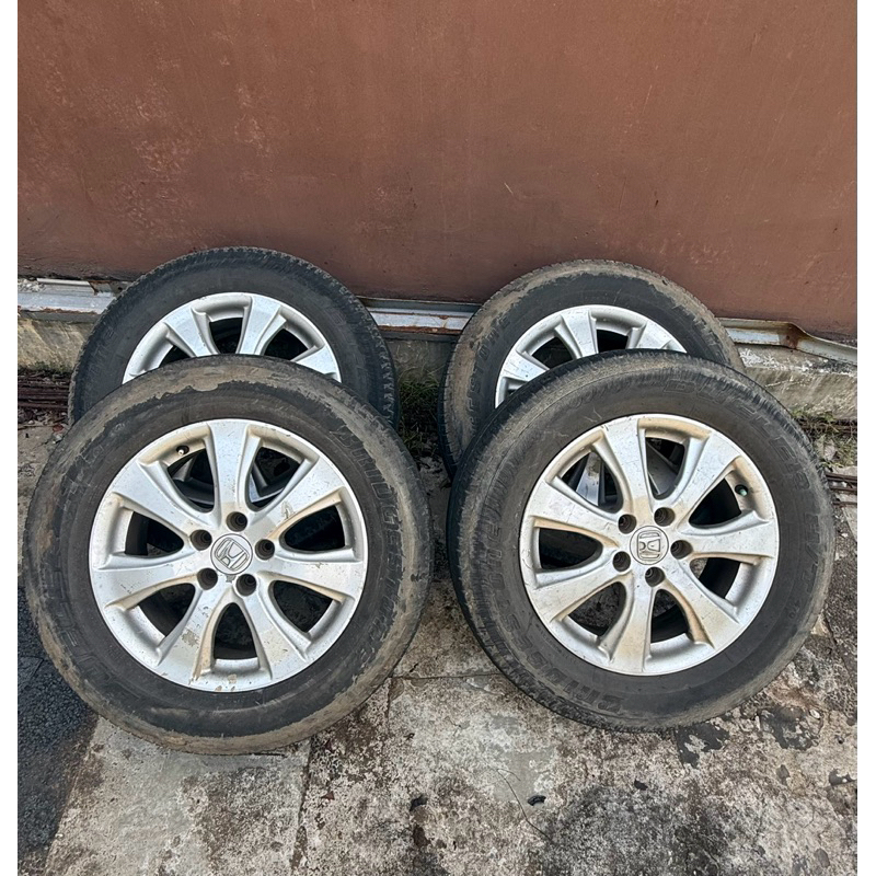 4PCs Velg R17 Preloved Ori Honda, Bonus ban Bridgestone Dueler 225/65R17