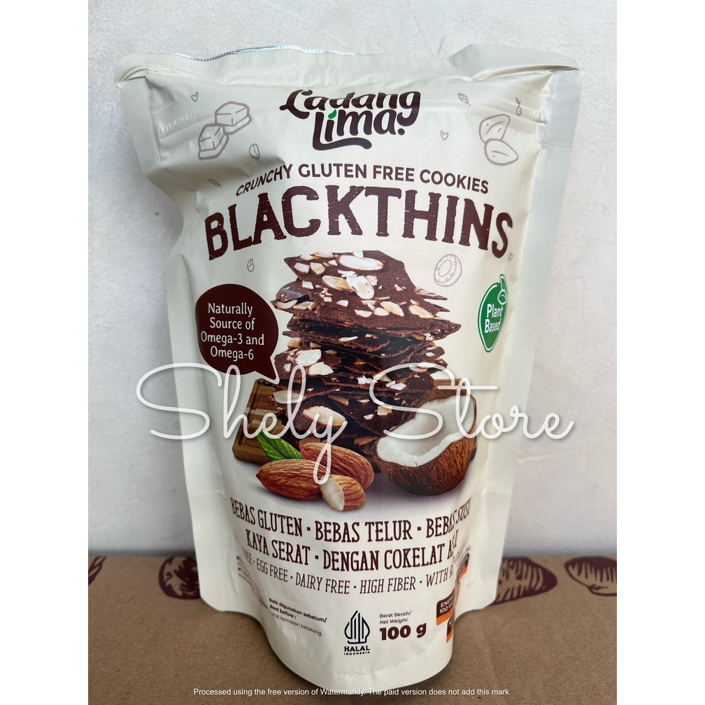 

Cookies Blackthins 100 gr Ladang Lima gluten free black thins Kue Kering