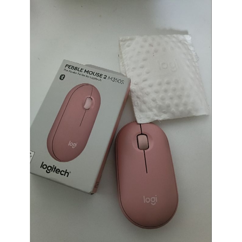 PINK Logitech Pebble Mouse M350s Silent Touch SECOND