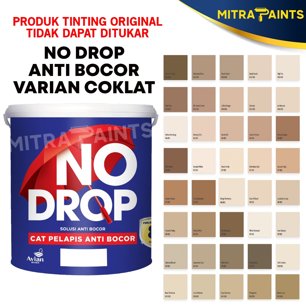 NO DROP 4 KG SERI COKLAT / CREAM / BEIGE / BROKEN WHITE