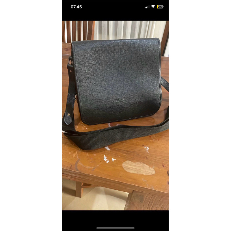 Preloved - LV Andrei postman bag - taiga leather - dark grey