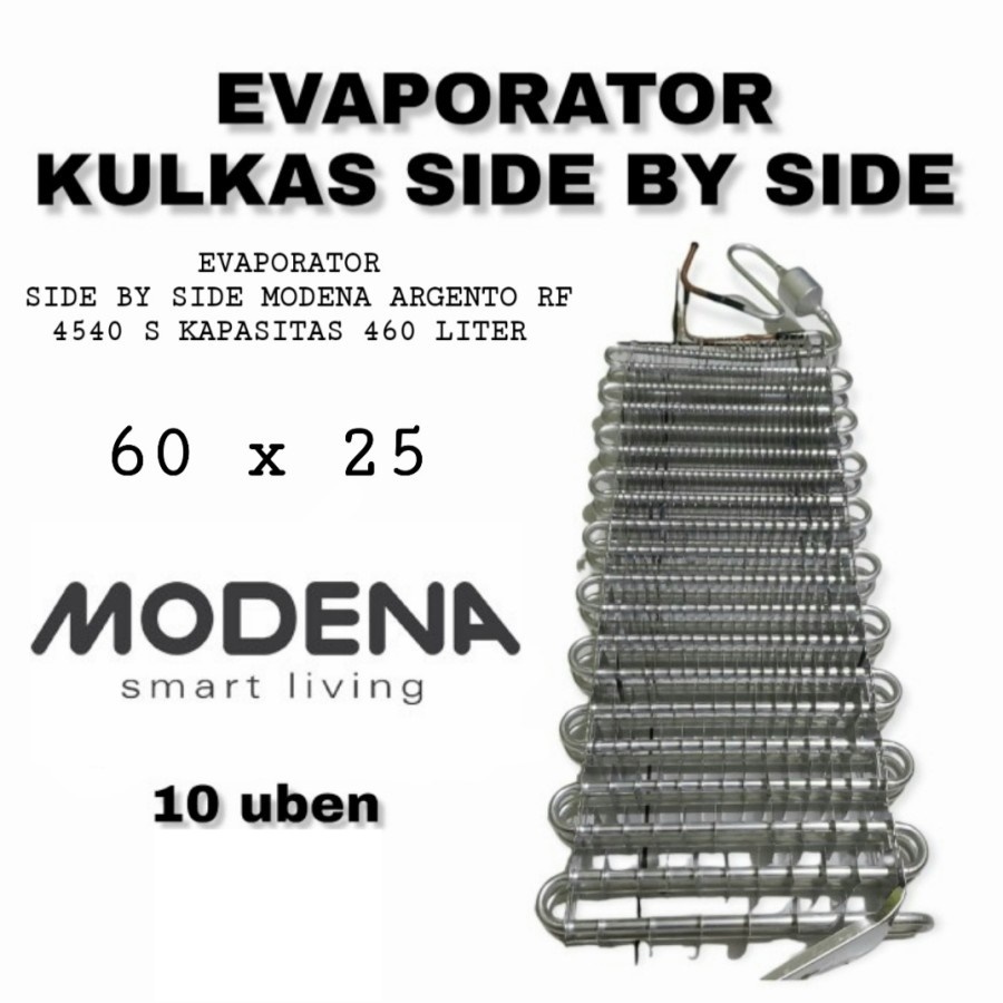 EVAPORATOR KULKAS SIDE BY SIDE MODENA ARGENTO RF
