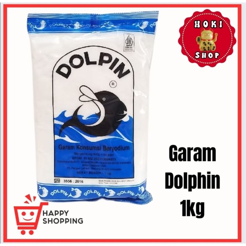 

Garam Dolpin 1kg Halal / Dolphin Salt / Garam Dolphin Beryodium