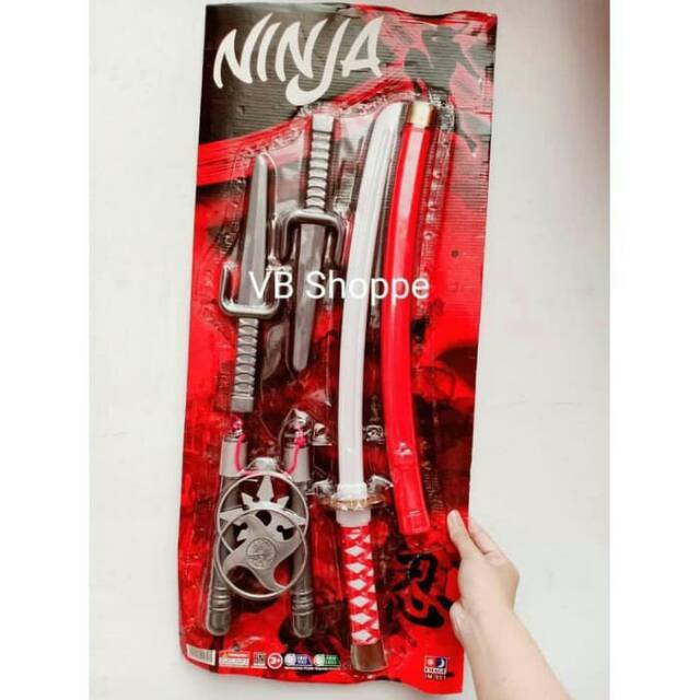 mainan double stick Mainan sword  ksatria samurai ninja paw naruto perang