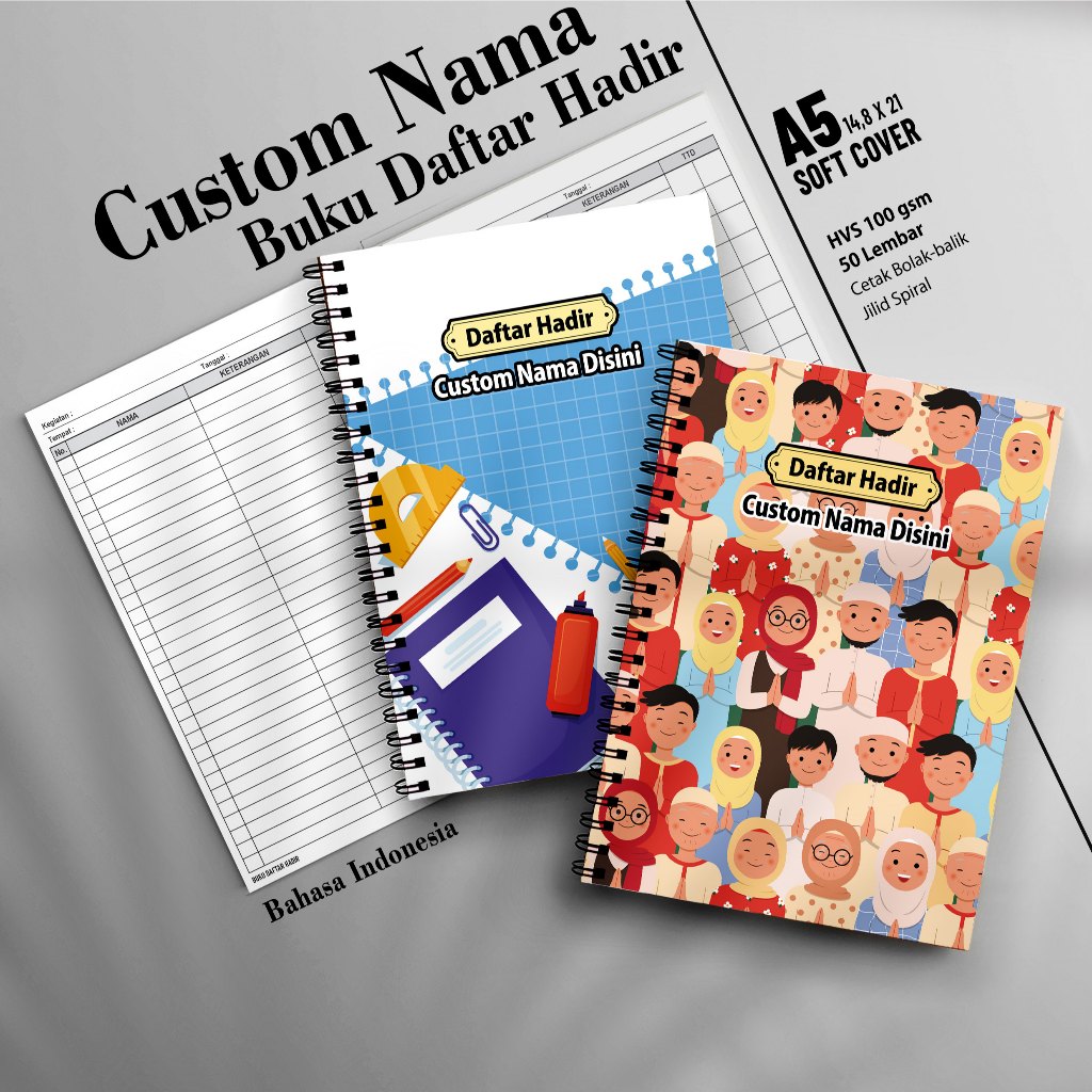 

A5 CUSTOM NAMA Absen Manual