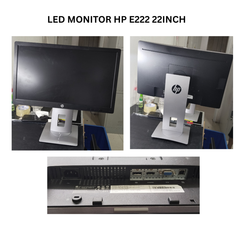 LED MONITOR HP E222 22INCH FHD HDMI