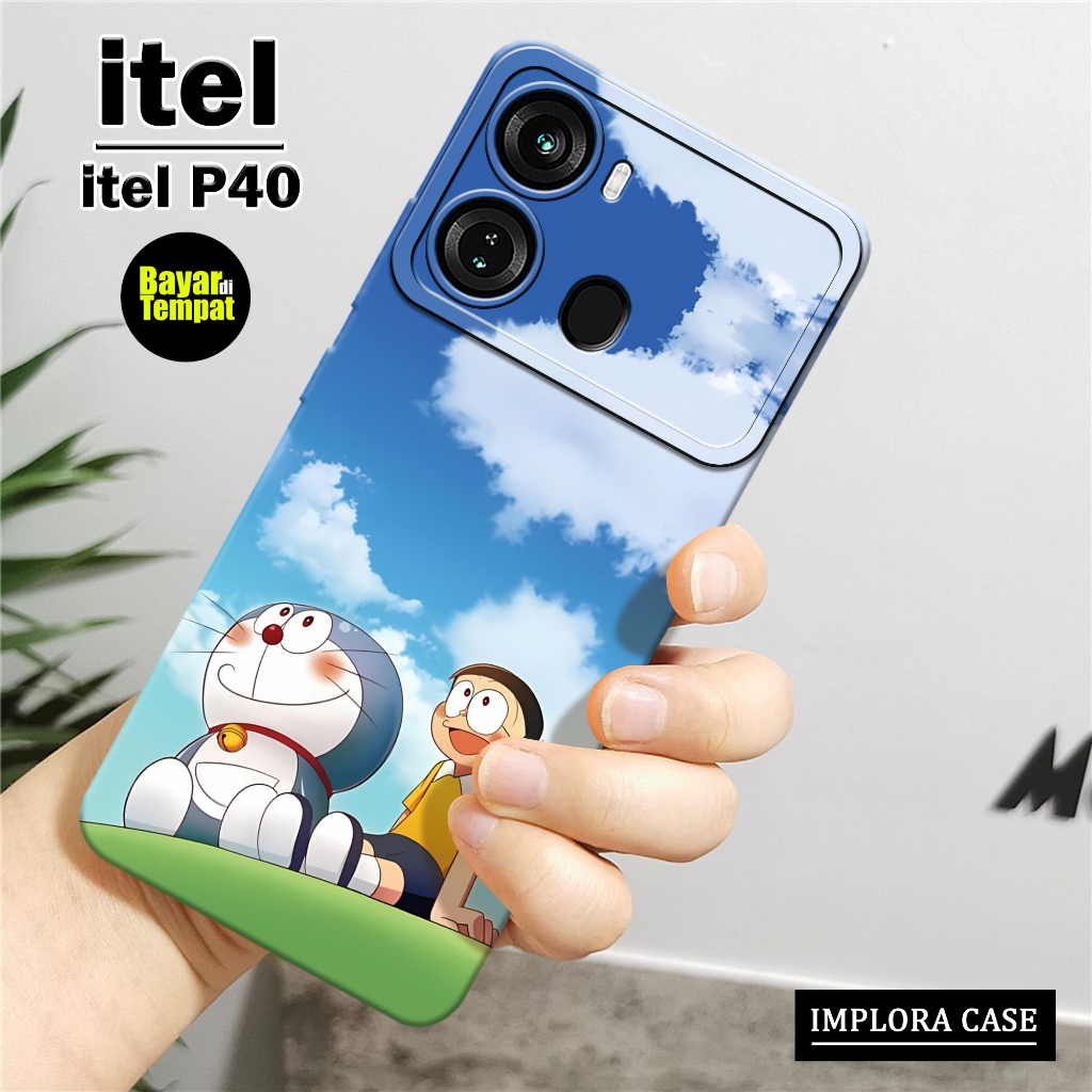 Softcase Itel P40 - Motif Kartun - IMPLORA CASE - Casing Itel P40 Case Hp Itel P40 Casing & Skin Han