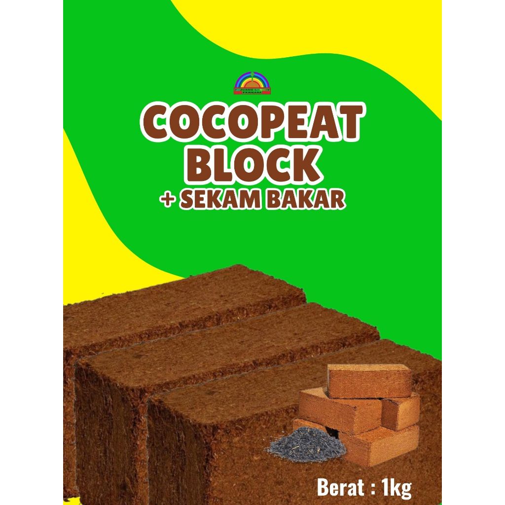 TERLARIS  Cocopeat Padat 1 Kg, Cocopeat Press 1 Kg