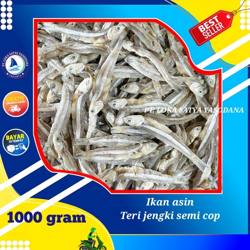 

ikan asin teri jengki semi cop 1000gram / 1 kg