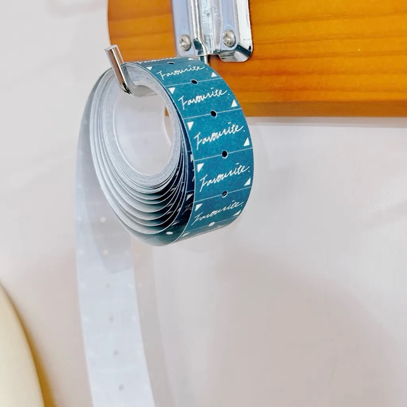 

[Sample 50pcs] Traveling on Paper Label Sticker - Favourite . red hearts