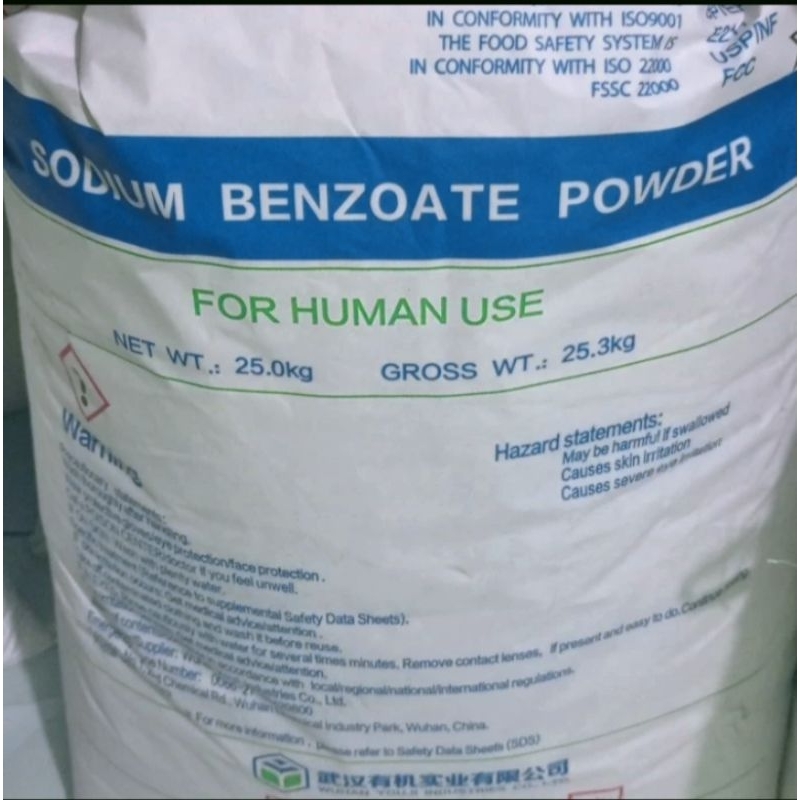 

Pengawet makanan/Benzoat/Sodium benzoat Food Grade kemasan 1kg