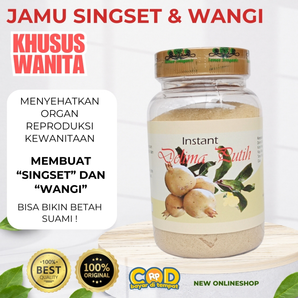 

Instan Delima Putih - Jamu Singset dan Wangi Khusus Wanita
