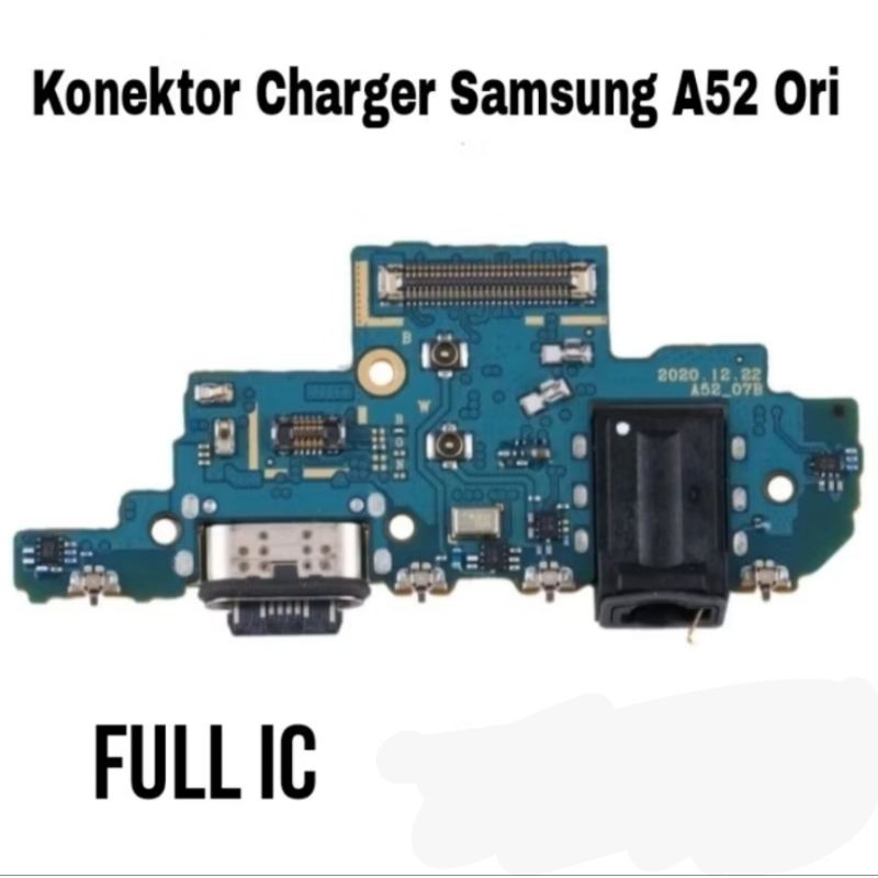 Papan Cas Samsung A52 Konektor Original Board Charger Fullset +IC