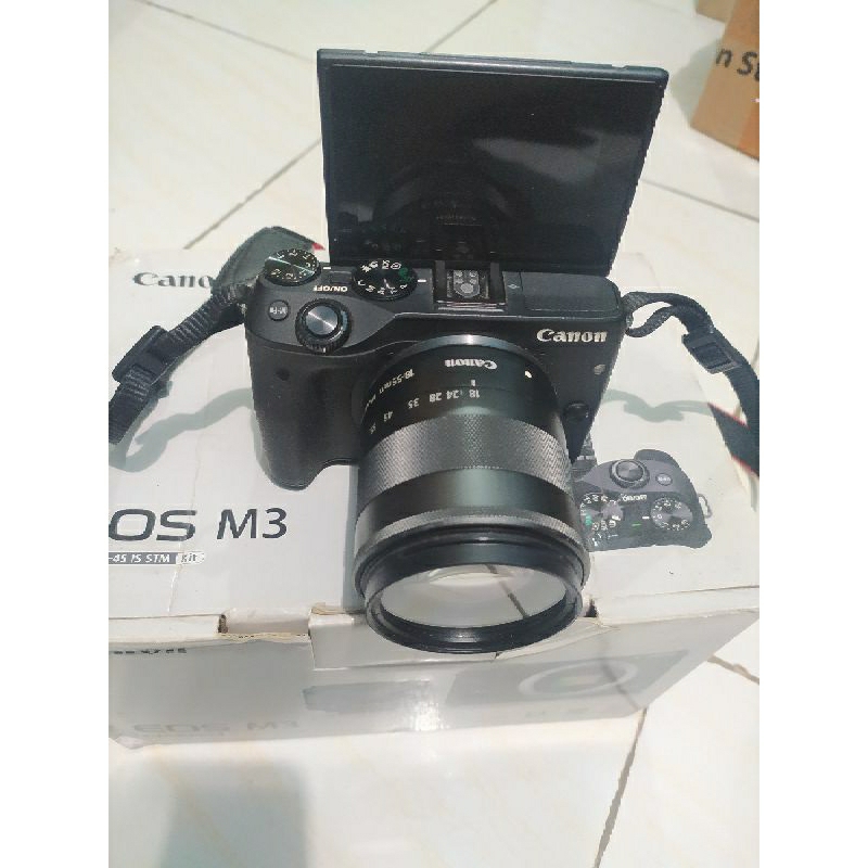 mirrorless Canon M3 komplit dus