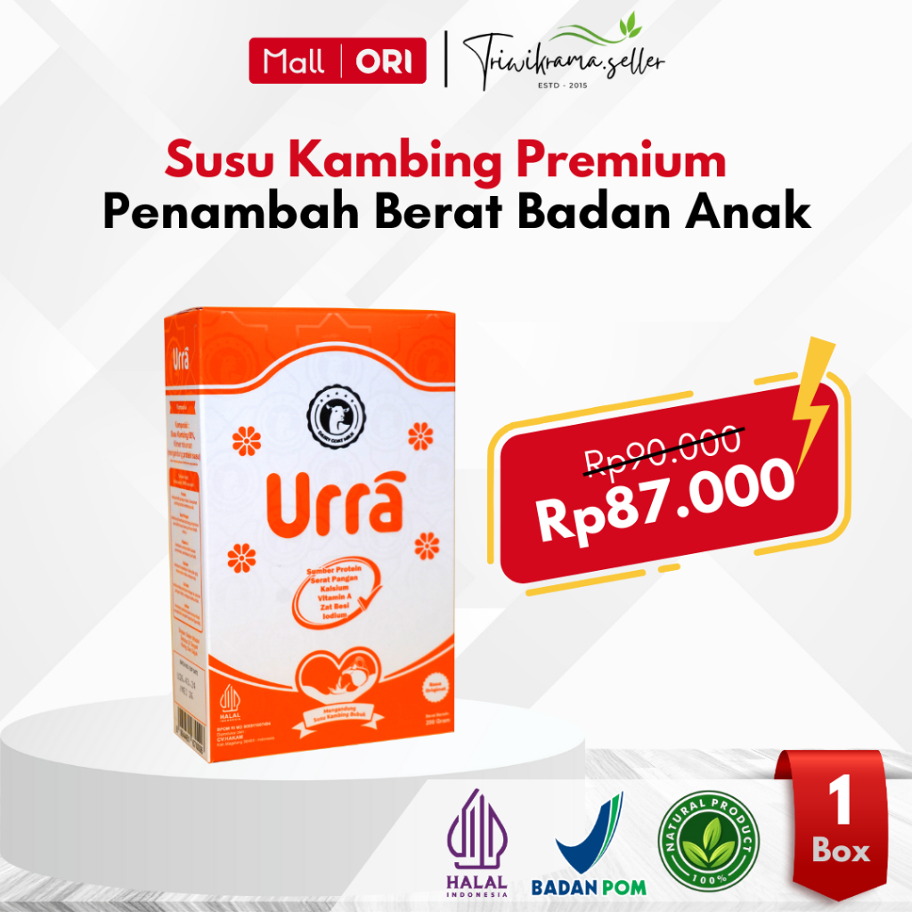 

Susu Urra 200gr Susu Kambing Atasi Alergi Susu Sapi dan Meningkatkan Berat Badan Badan Anak