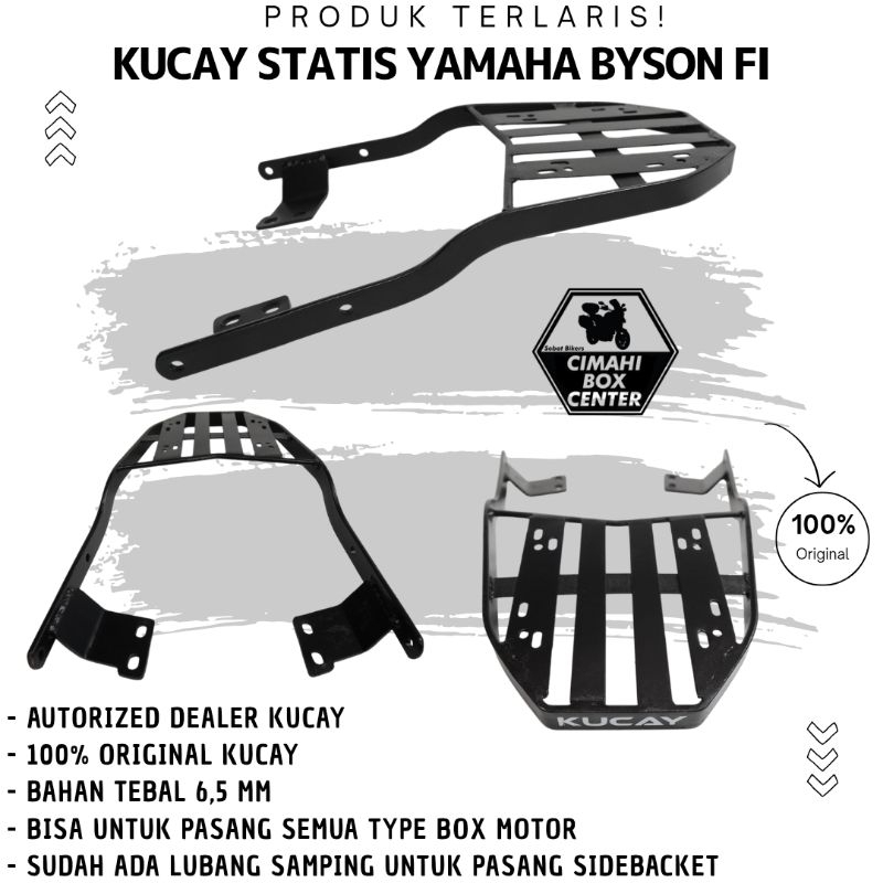 Bracket Breket Box Motor Yamaha Byson New Original Kucay Support Box SHAD GIVI KAPPA