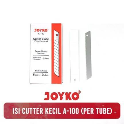 

Cutter Blade Refill Isi Pisau Pemotong Joyko A-100 1 Tube 5 Pcs