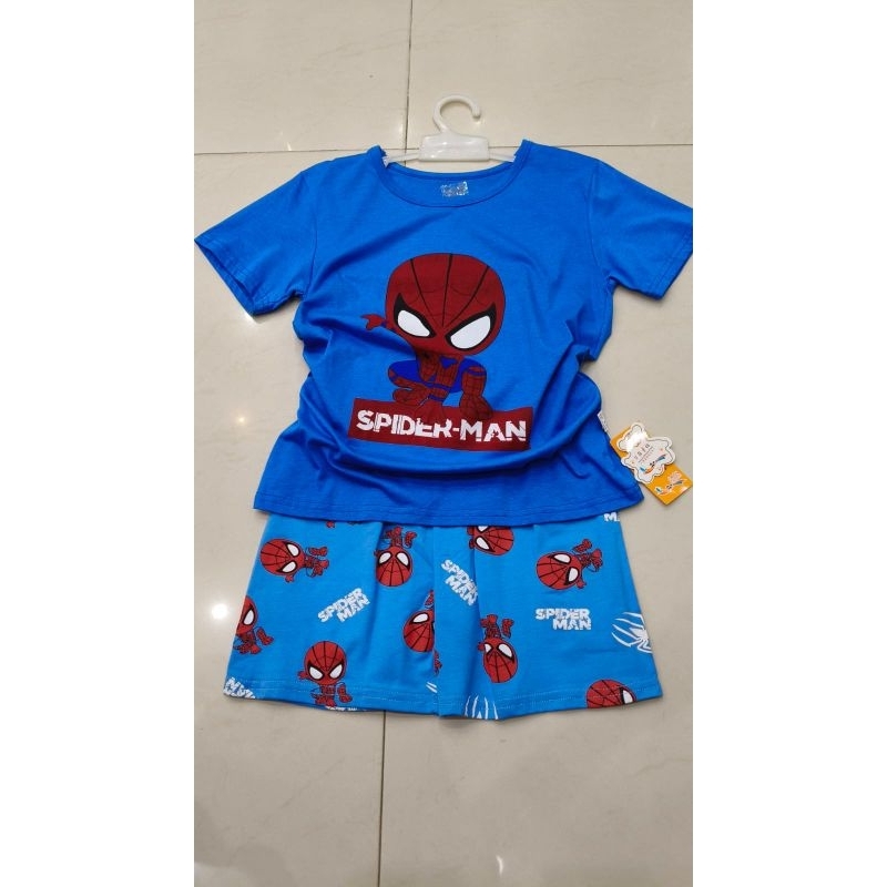 LINK GROSIR 38 x 3 pc Setelan 6-8 th Piyama Hp Anak Laki Cowok Organik