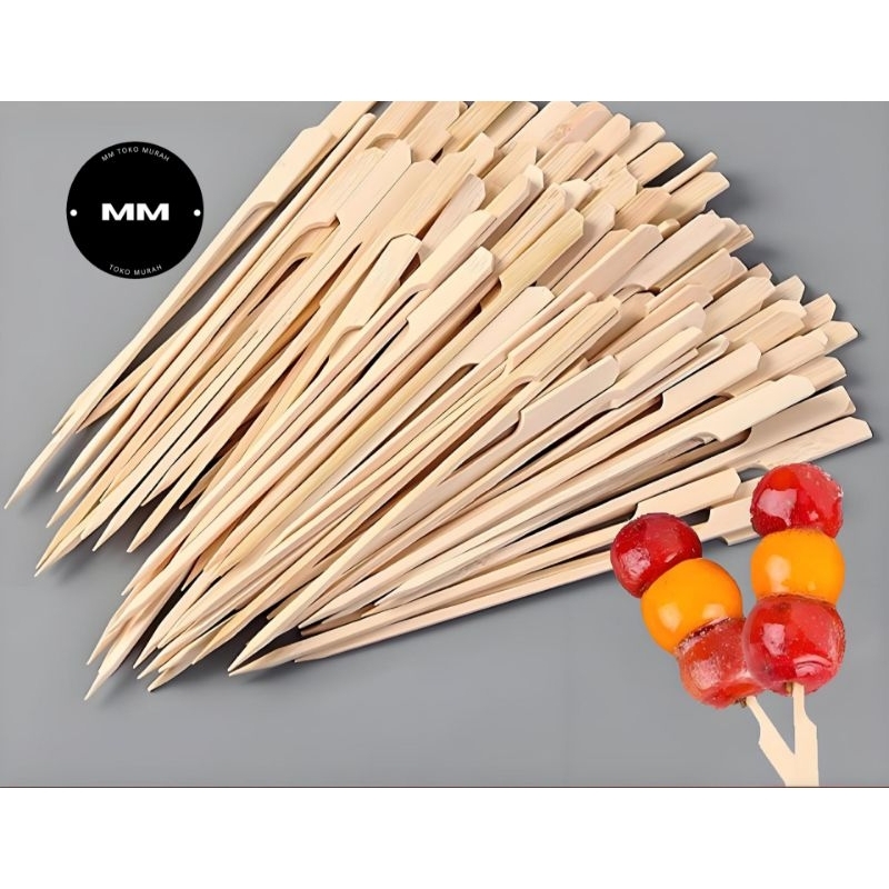 100pcs tusukan sate jepang yakitori tusuk sate dayung