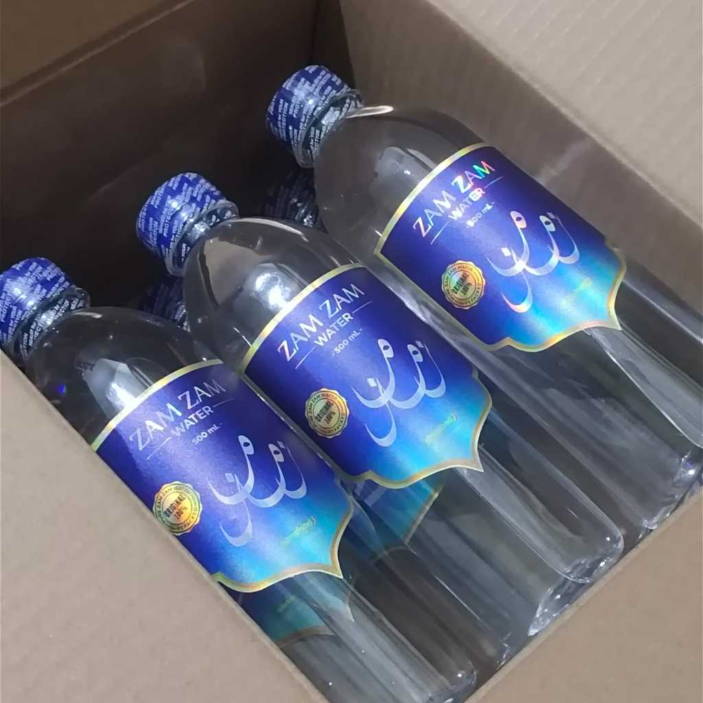 

LEBIH HEMAT 1 DUS isi 6pc Air Zam Zam 500ml Original Segel, Asli 100% Tanpa Campuran