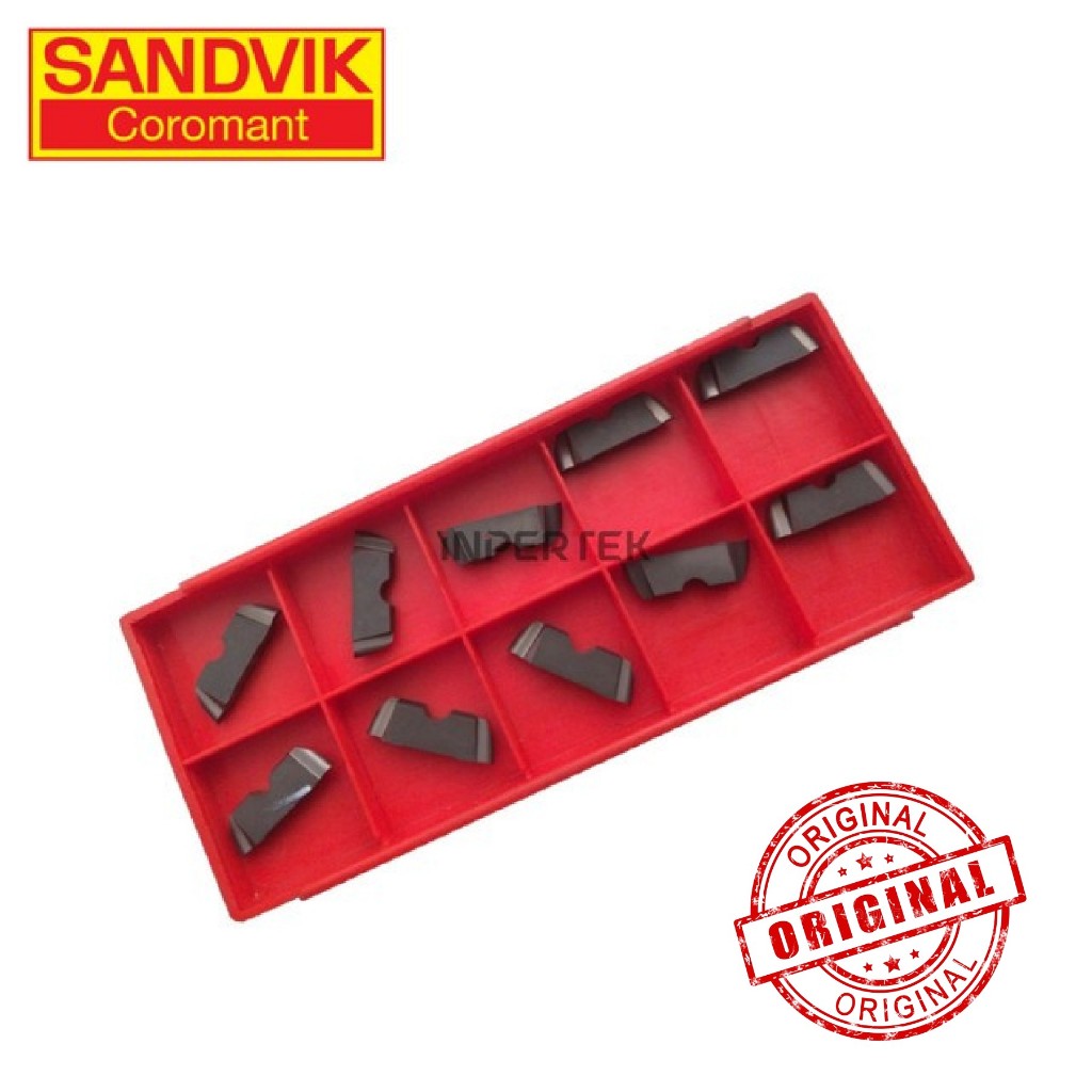R154 91 3 300 SANDVIK Insert Grooving 3 mm Pahat Bubut Potong 3mm